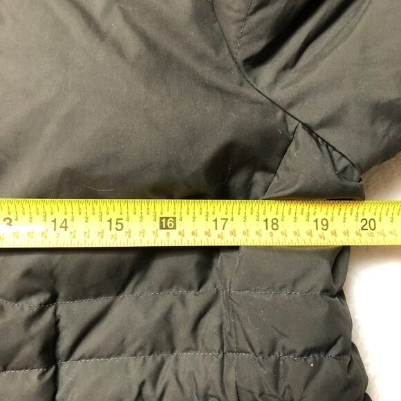 𝅺CUTTER & Buck Dark Brown Down Filled Winter Jacket Rabbit Fur Collar Large - Picture 8 of 11